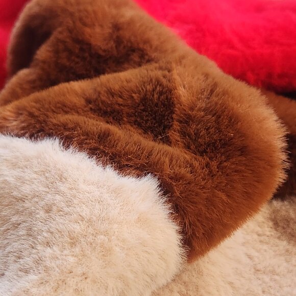 NWT Blank NYC Rainbow Pop Faux Fur Plush Coat - Picture 7 of 14